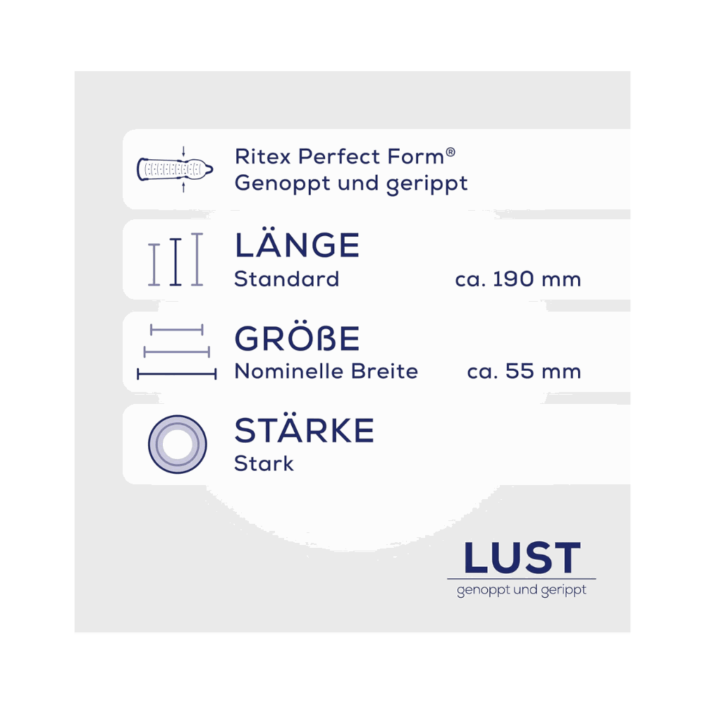 Ritex LUST Pöttyös és bordázott