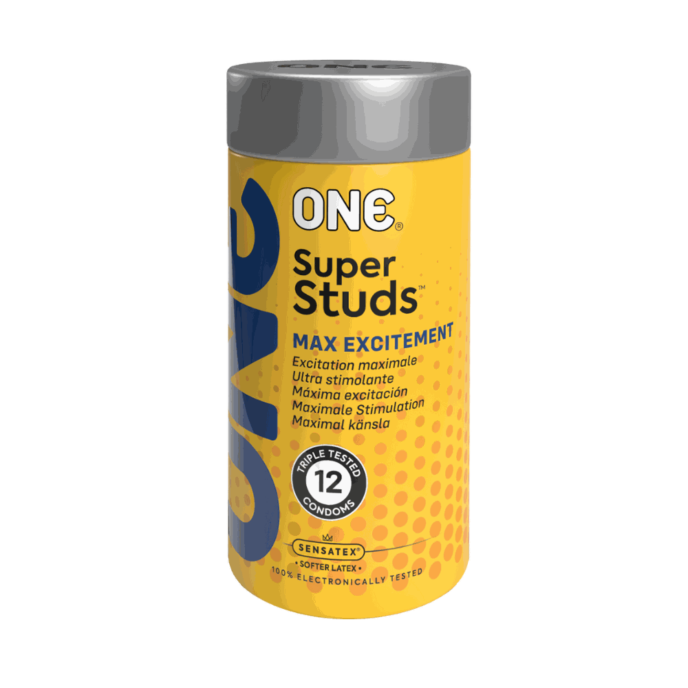 ONE Super Studs, 12 dotted condoms