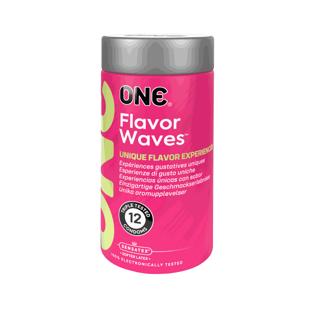 ONE Flavor Waves, 12 tasty condoms